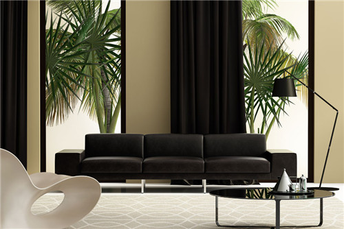 黑色家具要與窗簾顏色相配，學(xué)會家具與窗簾的巧搭原則！